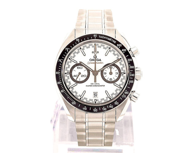 Omega Speedmaster Racing Co-Axial 44.25mm Biały Stal