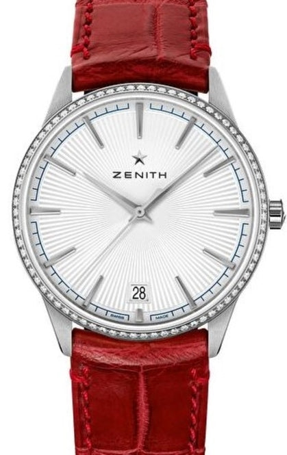 Zenith Elite Classic Czerwony 36 mm Stal