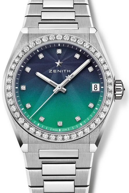 Zenith Defy Midnight Borealis Niebieski 36 mm Stal