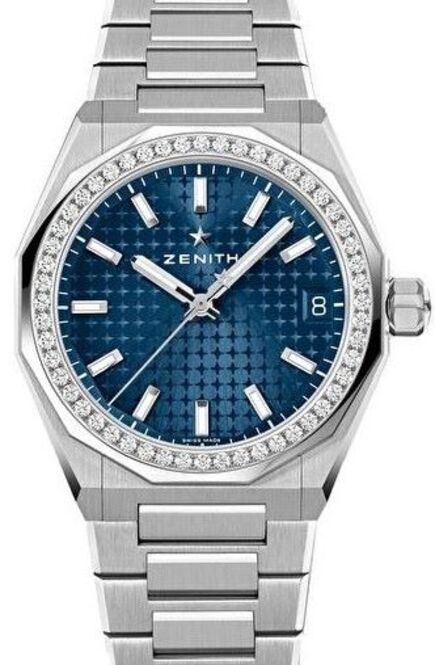 Zenith Defy Skyline Niebieski 36 mm Stal