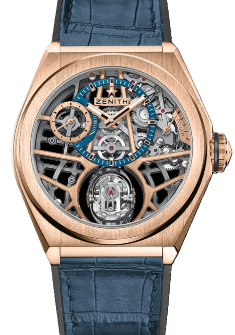 Zenith Defy Zero G Szkieletowany 44 mm Złoto różowe