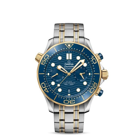 Omega Seamaster Diver 300 M Niebieski Złoto/Stal