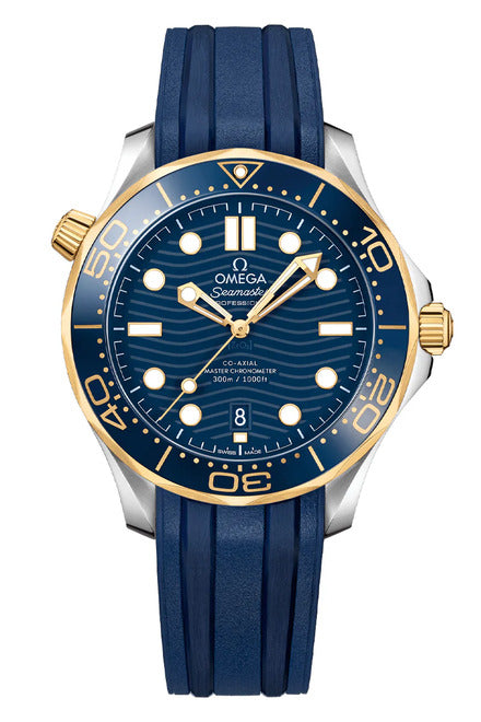 Omega Seamaster Diver 300 M Niebieski Złoto/Stal