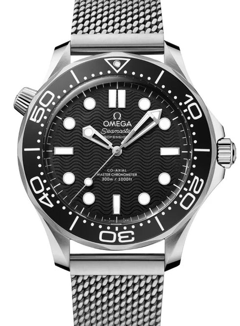 Omega Seamaster Diver 300 M 42 mm Stal Czarny