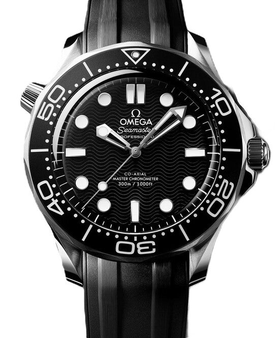 Omega Seamaster Diver 300 M 42 mm Stal Czarny