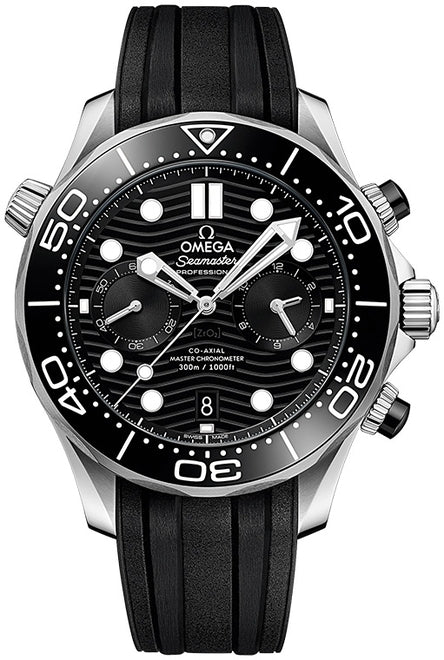 Omega Seamaster Diver 300m Chronograph Czarny Stal