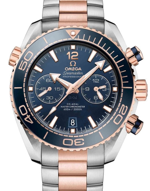Omega Seamaster Planet Ocean 600M Niebieski 45.5 mm Zloto/Stal