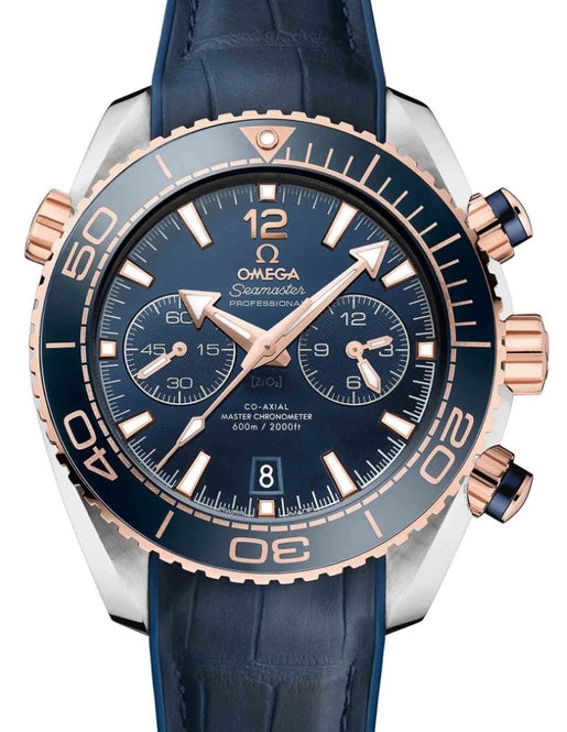 Omega Seamaster Planet Ocean 600M 45,5mm Niebieski Złoto/Stal