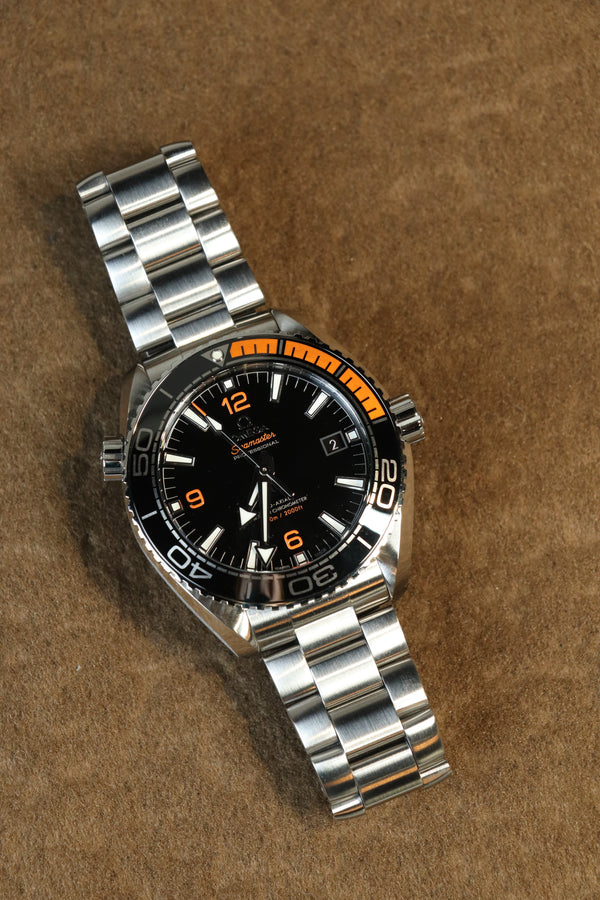 Omega Seamaster Planet Ocean 600 M Czarny 43.5 mm Stal