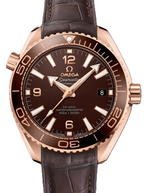 Omega Seamaster Planet Ocean 39.5 mm Zloto rozoweBrazowy