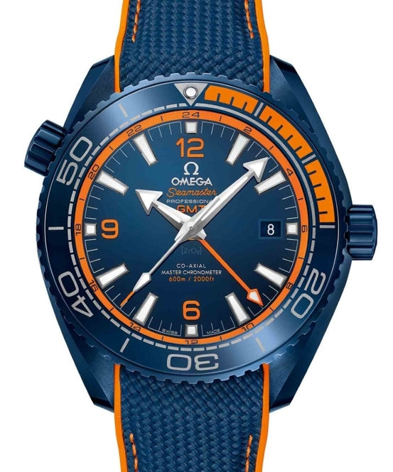 Omega Seamaster Planet Ocean 600M Niebieski  45.5 mm Ceramika