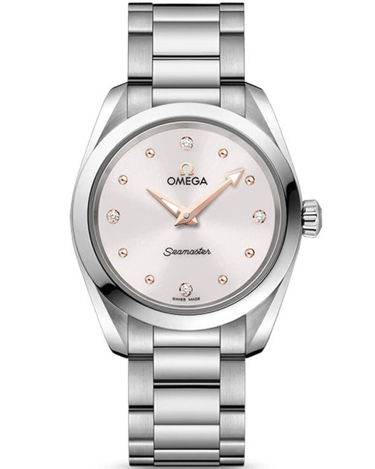Omega Seamaster Aqua Terra 150 M Bialy 28 mm Stal