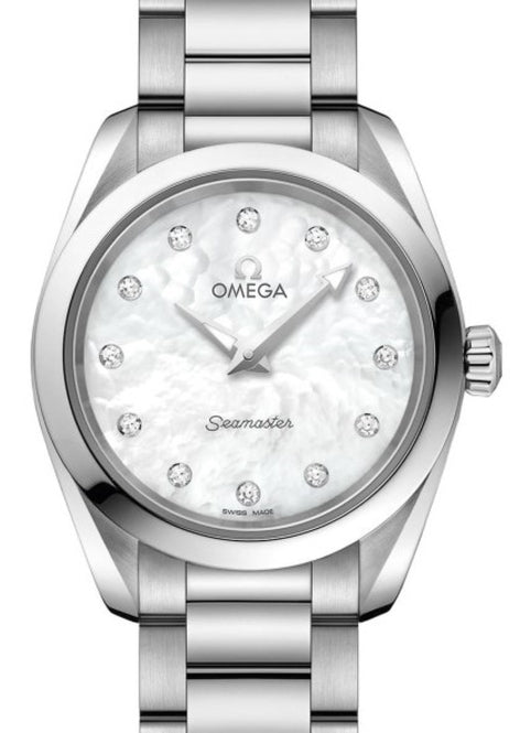 Omega Seamaster Aqua Terra 150 M Masa perlowa 28 mm Stal