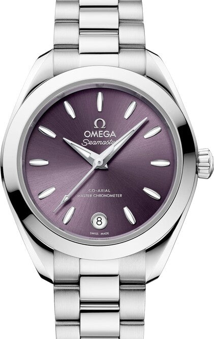 Omega Seamaster Aqua Terra 30 mm Stal Fioletowy