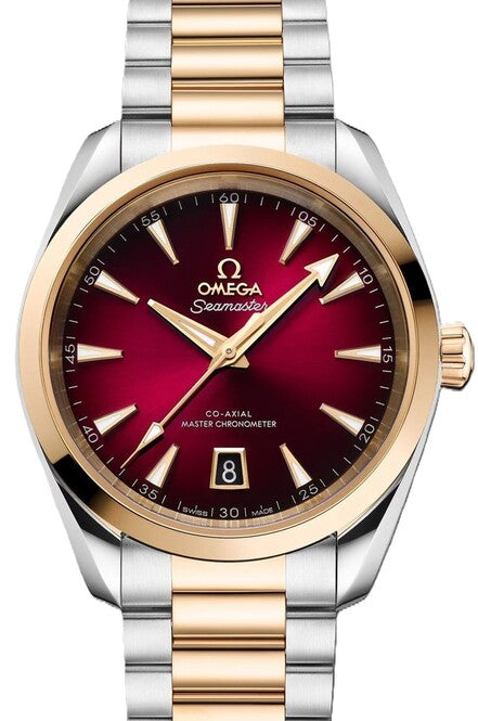 Omega Seamaster Aqua Terra 38 mm Zloto/Stal Czerwony