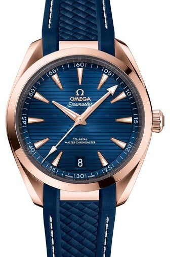 Omega Seamaster Aqua Terra 150 M Niebieski 41 mm Zloto rozowe