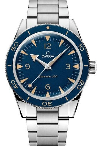 Omega Seamaster 300 M Niebieski 41 mm Stal