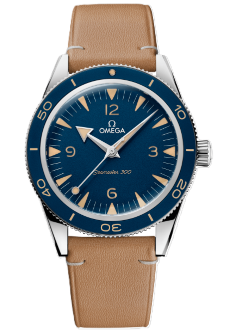 Omega Seamaster 300 M Niebieski 41 mm Stal
