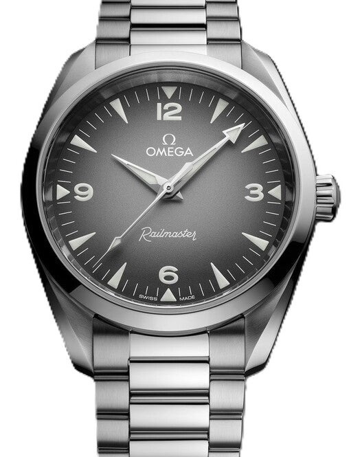 Omega Seamaster Railmaster 38 mm Stal Szary