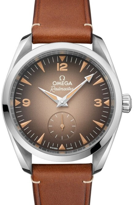 Omega Seamaster Railmaster 38 mm Stal Brazowy