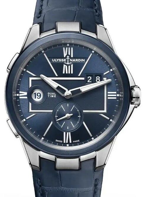 Ulysse Nardin Blast Dual Time Niebieski 42 mm Stal