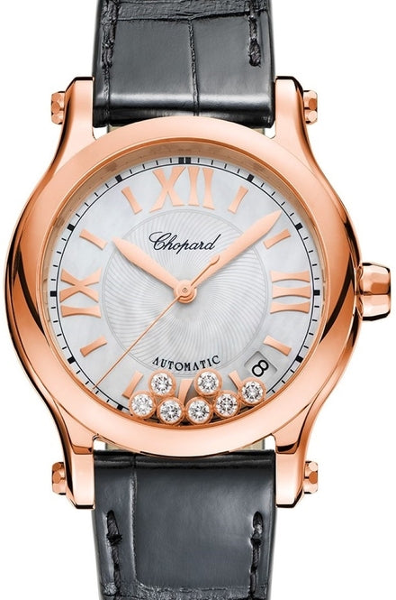 Chopard Happy Sport Masa perłowa 36 mm Złoto różowe