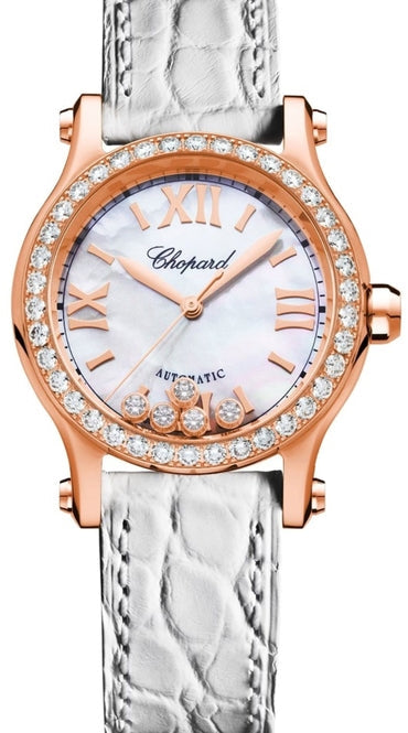 Chopard Happy Sport Masa perłowa 30 mm Złoto różowe