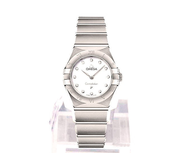 Omega Steel Mother of pearl Constellation Quartz 25 mm