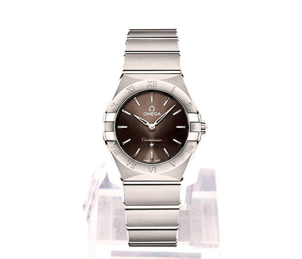 Omega Constellation Quartz 28 mm Srebrny Stal