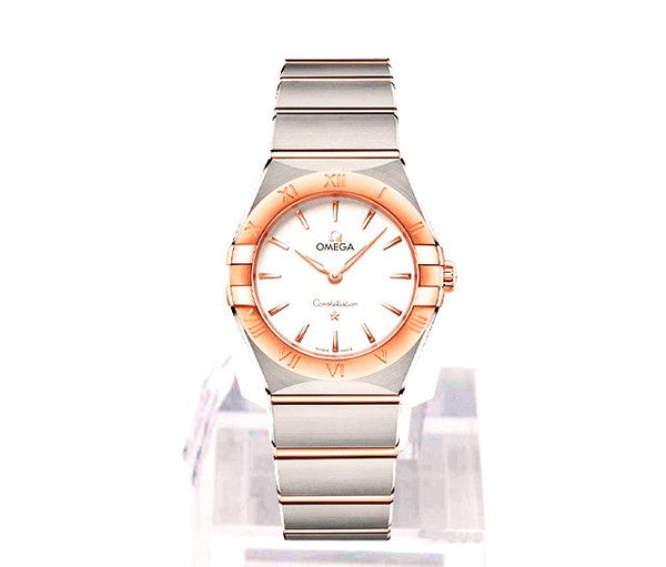 Omega Constellation Quartz 28mm Srebrny Złoto/Stal