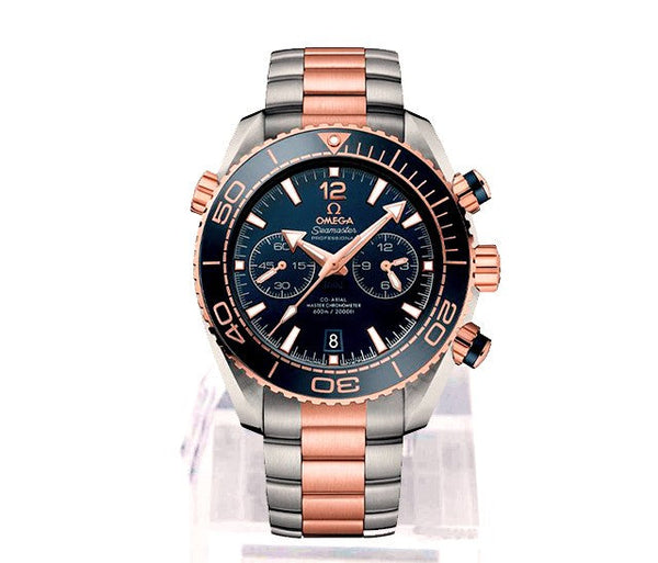 Omega Seamaster Planet Ocean 600M 45.5mm Niebieski Złoto/Stal