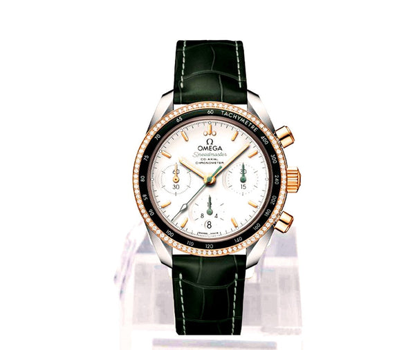 Omega Speedmaster 38 Co-Axial 38mm Srebrny Złoto/Stal