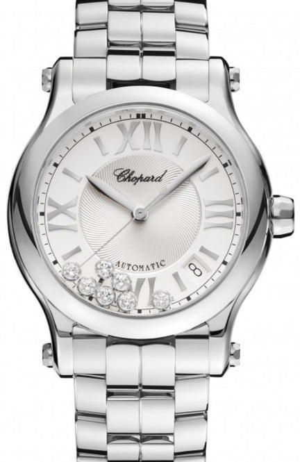 Chopard Happy Sport Srebrny 36 mm Stal