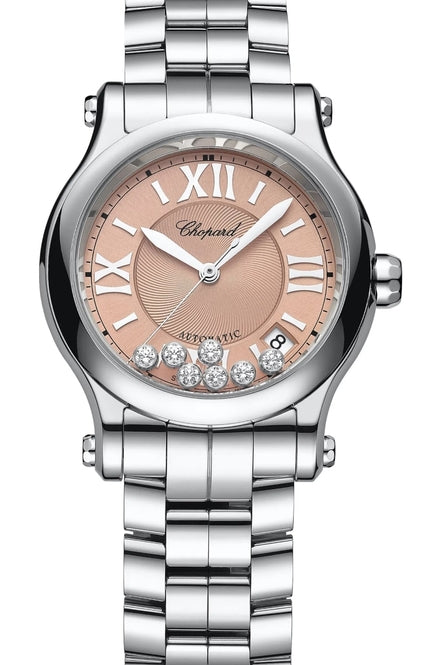 Chopard Happy Sport Różowy 36 mm Stal