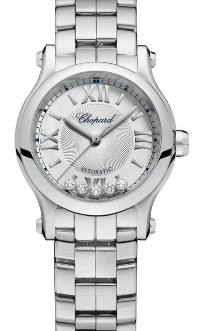 Chopard Happy Sport Srebrny 30 mm Stal