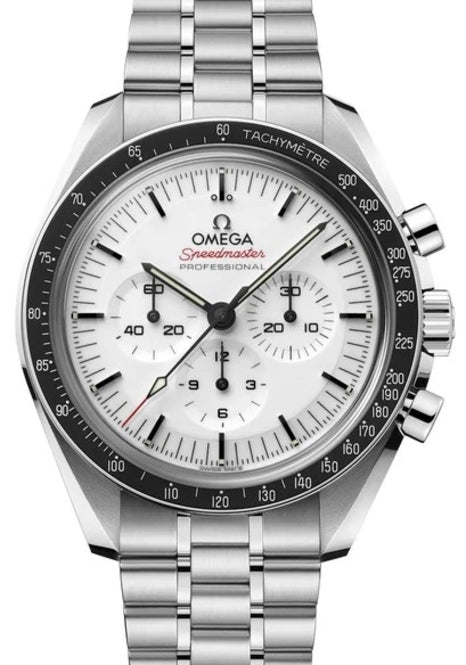 Omega Speedmaster Professional Moonwatch 34 mm Stal Biały