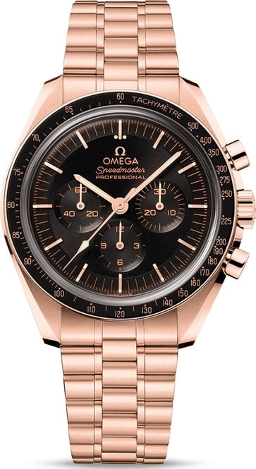 Omega Speedmaster Moonwatch Czarny 42 mm Zloto rozowe