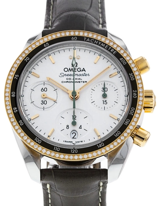 Omega Speedmaster Srebrny 38 mm Zloto/Stal