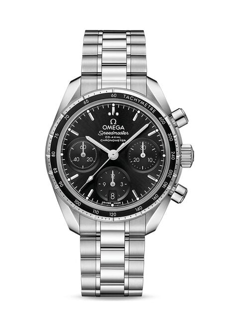 Omega Speedmaster Czarny 38 mm Stal