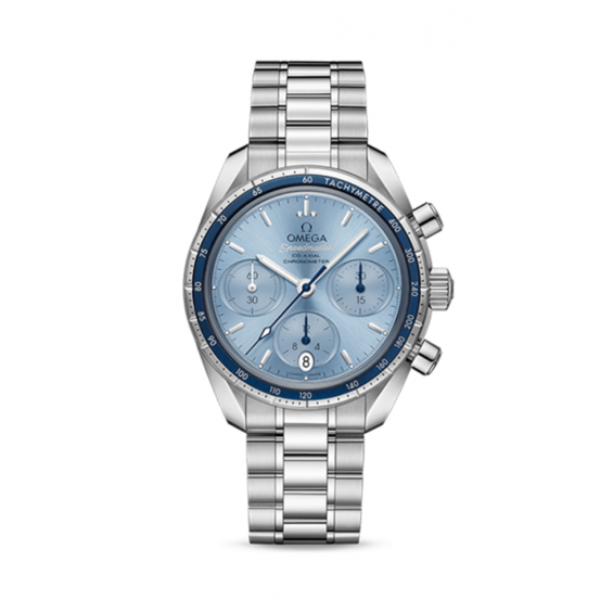 Omega Speedmaster Niebieski 38 mm Stal