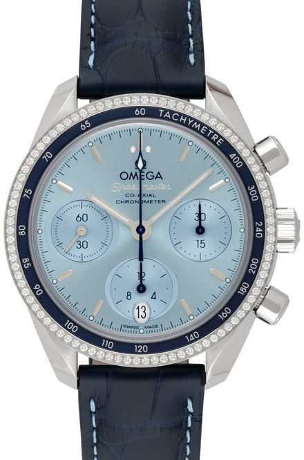 Omega Speedmaster 38 Co-Axial Niebieski 38 mm Stal
