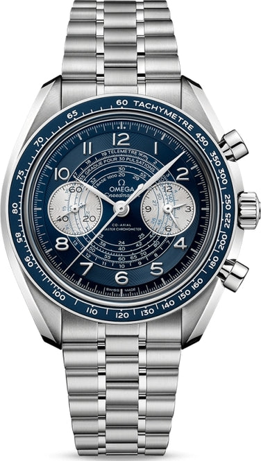 Omega Speedmaster Niebieski 43 mm Stal