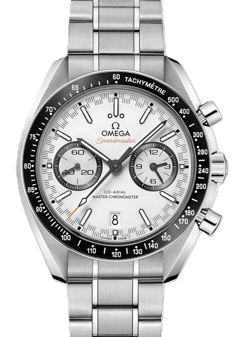 Omega Speedmaster Racing Co-Axial Bialy 44.25 mm Stal