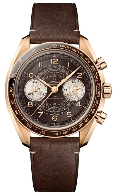 Omega Speedmaster Brązowy 43 mm Złoto czerwone