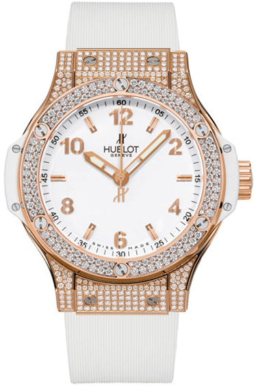 Hublot Big Bang Biały 38mm Złoto różowe