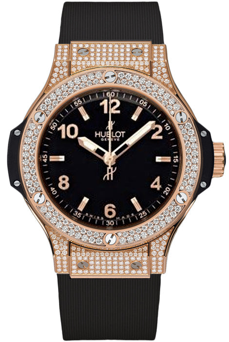 Hublot Big Bang Czarny 38mm Złoto różowe