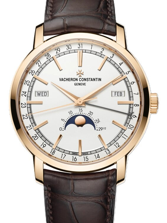 Vacheron Constantin Traditionnelle Biały 41 mm Złoto różowe