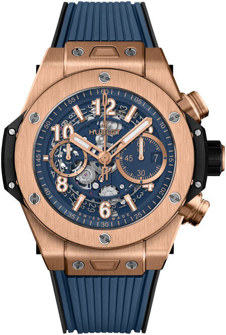 Hublot Big Bang Unico Szkieletowany 44 mm Złoto różowe