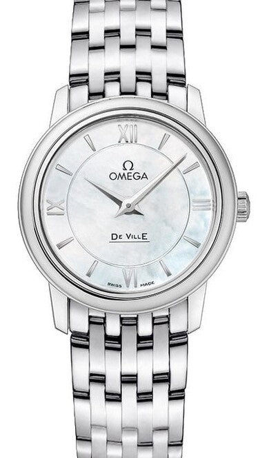 Omega De Ville Prestige 27.4 mm Stal Masa perlowa