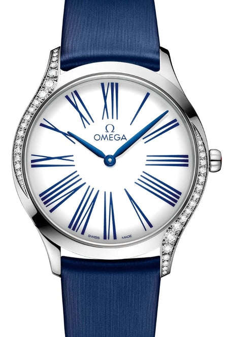 Omega De Ville Tresor Bialy 36 mm Stal